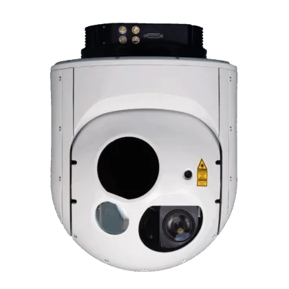 Merio Milvus 25HP aerial EO/IR gimbal — front view