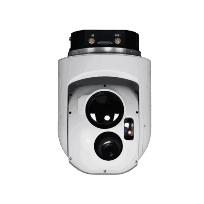 Merio Milvus 16MWIR aerial EO/IR gimbal — front view
