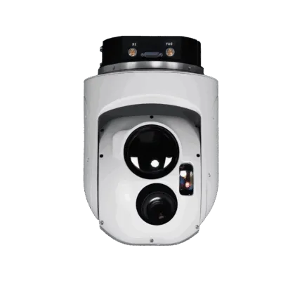 Merio Milvus 16MWIR aerial EO/IR gimbal — front view