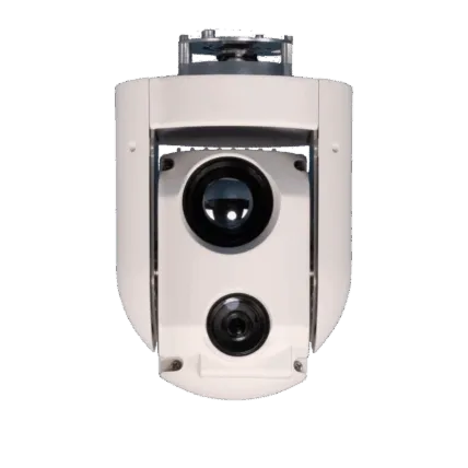 Merio Milvus 7 aerial EO/IR gimbal — front view
